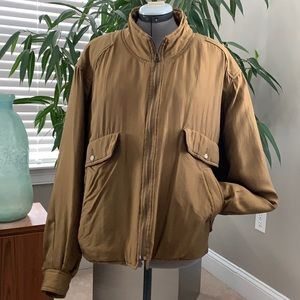 Vintage Axis 90’s 100% Silk Puffer Bomber Jacket